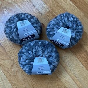 Tahki Sherpa Gray White Bulky Alpaca Wool  Yarn